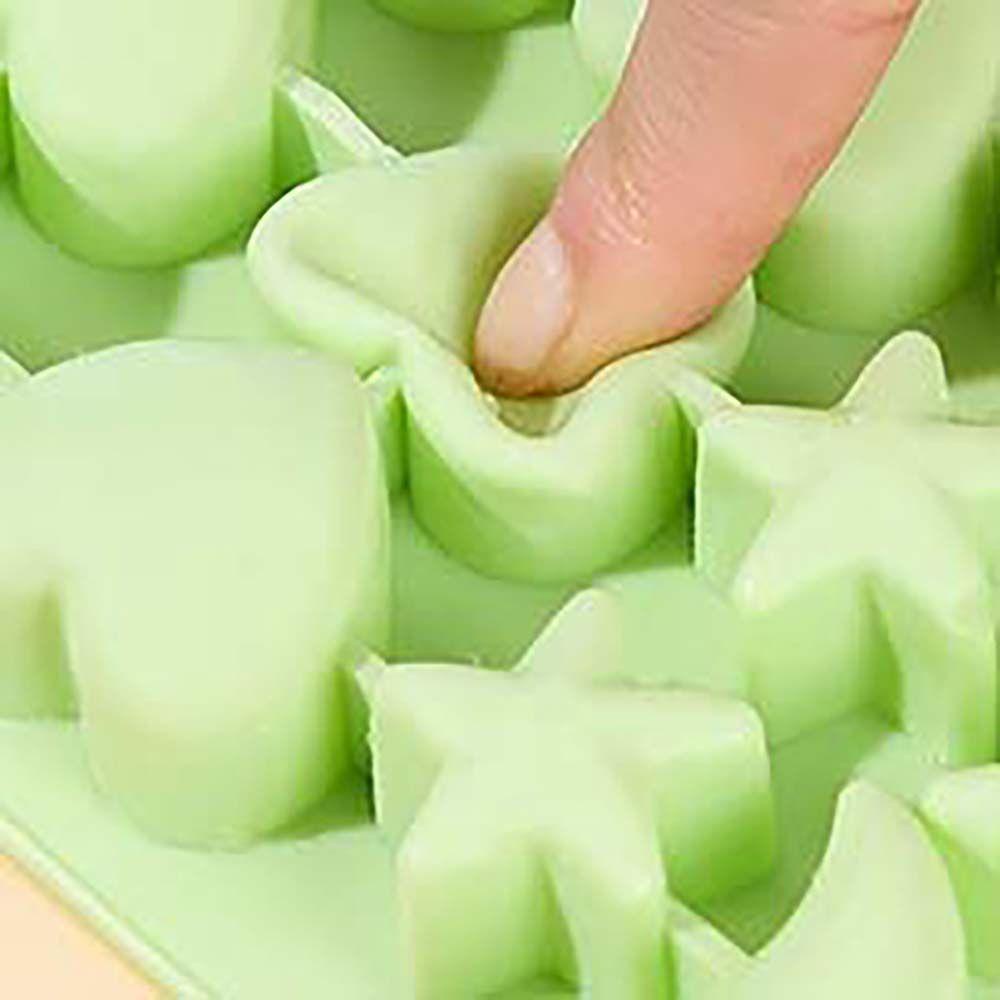 [Elegan] Ice Cube Tray Silicone Non-Stick Rumah Bar Pesta Dessert Cetakan Kulkas Es Krim Cetakan Ice Cube Maker Mold