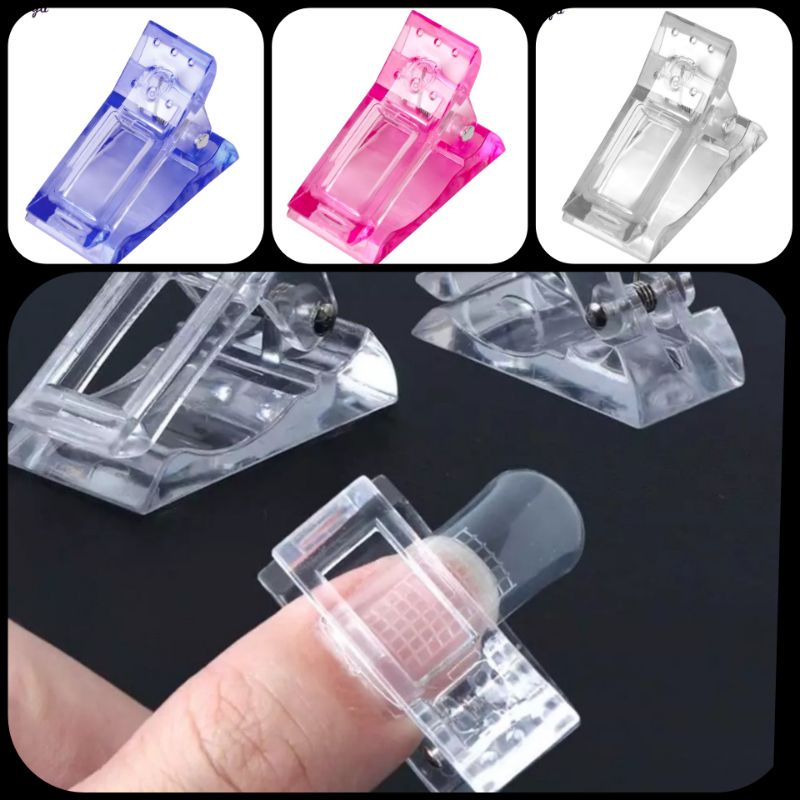 Klip Penjepit Poly Gel Extension Kuku Palsu I Clip Nail Art