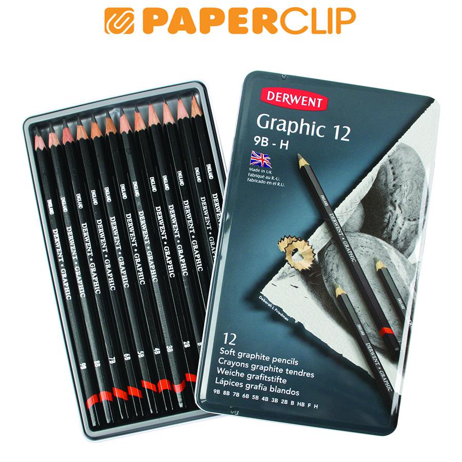 

PENSIL DERWENT SET GRAPHIC SKETCH 12 COLOR 34215DW