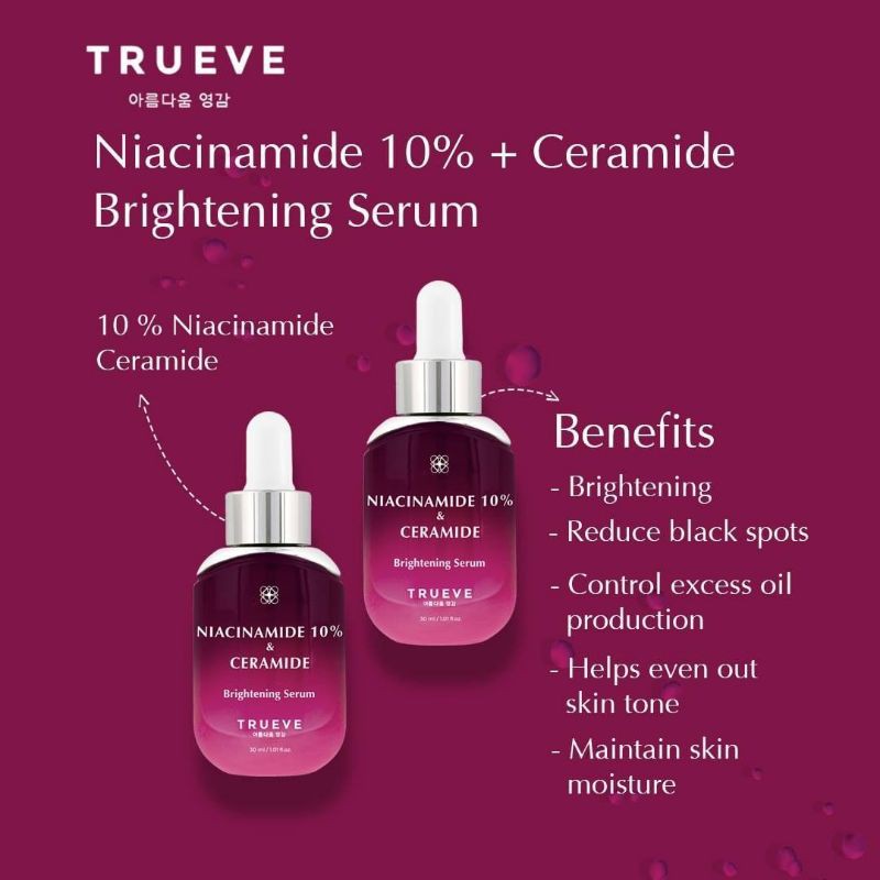TRUEVE Niacinamide 10% & Ceramide Brightening Serum 30ml