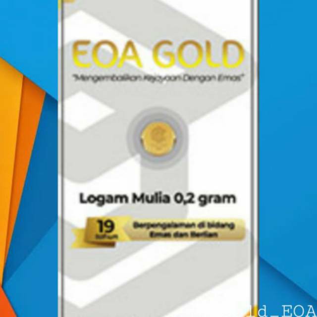Emas 0,2 Gram LM Logam Mulia Sertifikat EOA GOLD 24 Karat 999%