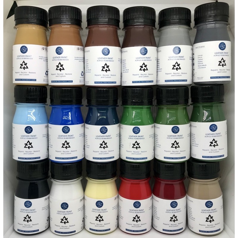 Cat Sepatu Kulit SS Leather Paint - Acrylic Rubber Cat Midsole, Rubber, Boost - Cat Tas Jaket Kulit-8