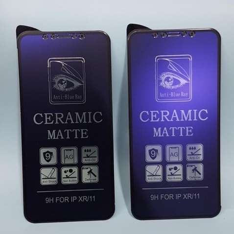 SCREEN PROTECTOR CERAMIC MATTE ANTI BLUE IPHONE XR - FA