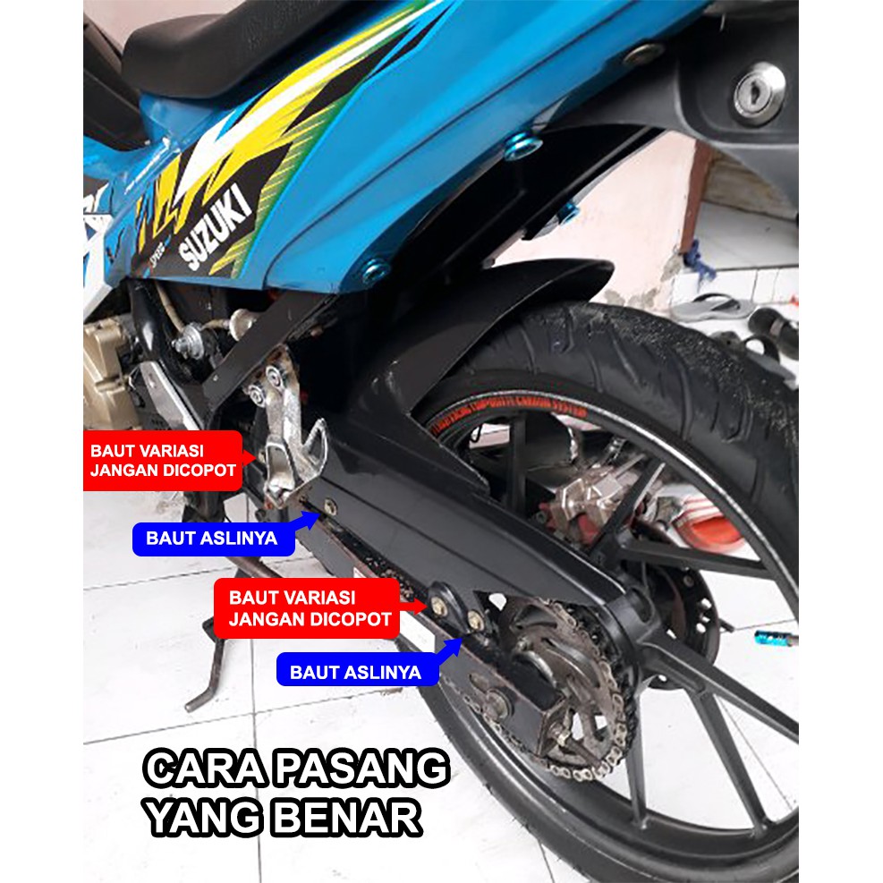 Spakbor Kolong SATRIA F FU FI Custom Hugger Aksesoris Karbu Injeksi Slebor Model Sonic Shopee Indonesia