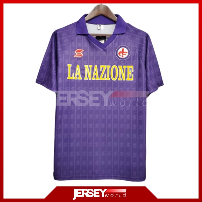 Jersey Retro Klasik Fiorentina Home 1989-1990 PREMIUM GRADE ORI