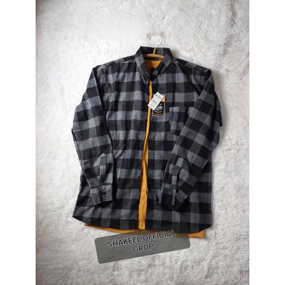 Kemeja flanel pria premium motif kotak kotak terlaris 2022 bahan kain flanel import ukuran M L XL XX