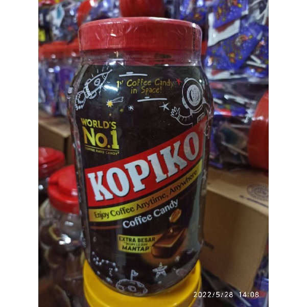 Kopiko Permen kopi Toples isi 175 pcs