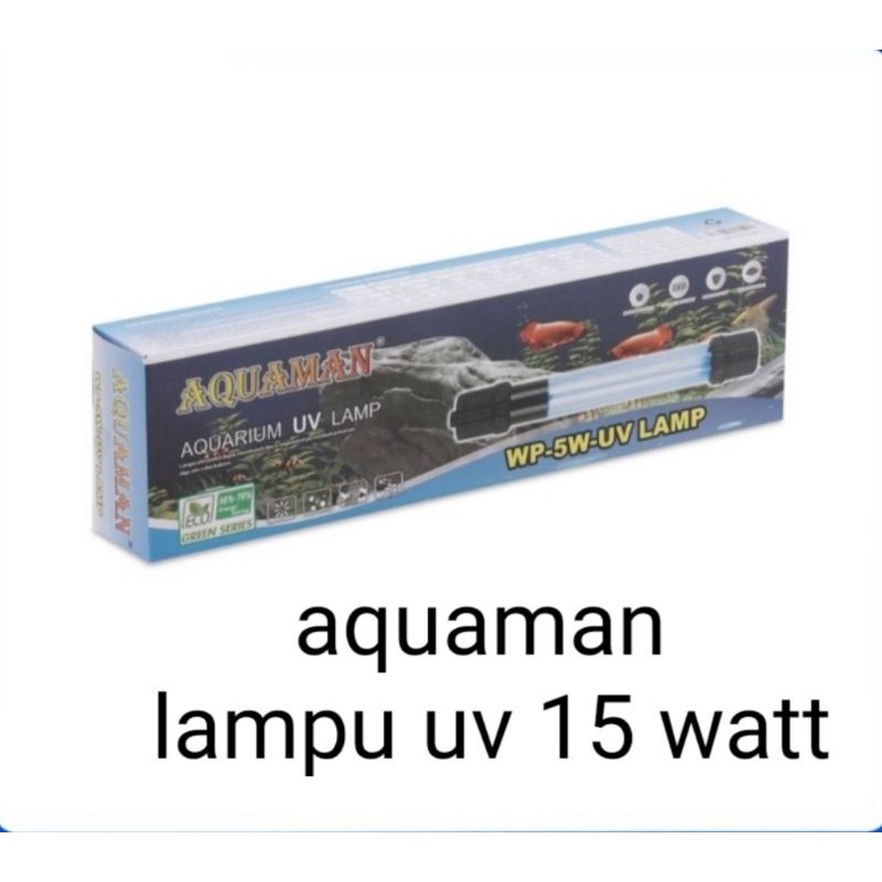 lampu uv celup aquarium  kolam ikan hias aquaman 15 watt