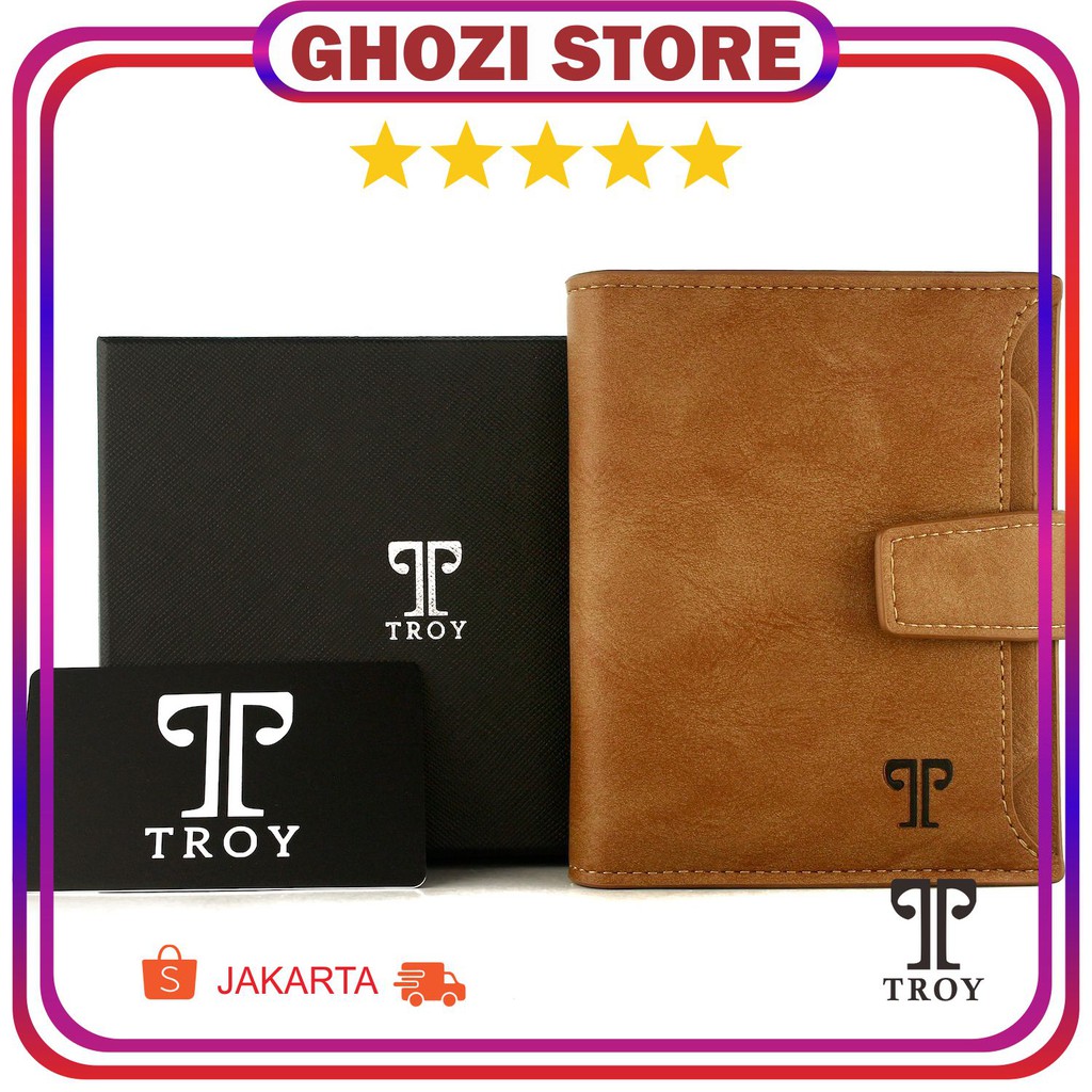 DOMPET KULIT | TROY HD | | TROY | DOMPET PRIA | KULIT ORIGINAL | MEN LEATHER WALLET PREMIIUM CLASIC