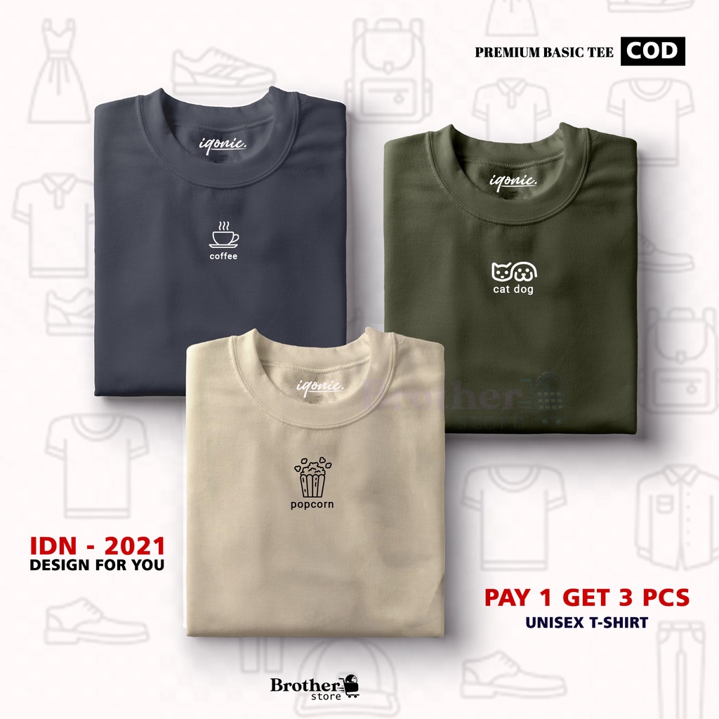 BUY 1 OR 3 PCS ( PROMO COD ) BROTHER STORE  / Kaos Distro100% Catoon Combed 30s / ARTIKELCCP