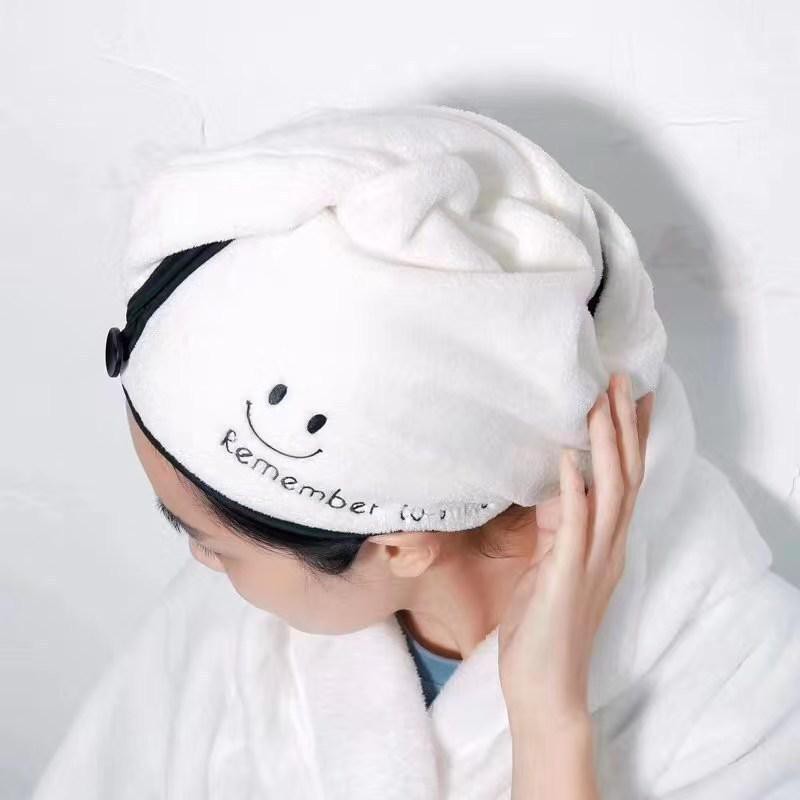 (BOW) Handuk Keramas Turban Head Towel Fast Dry 3As