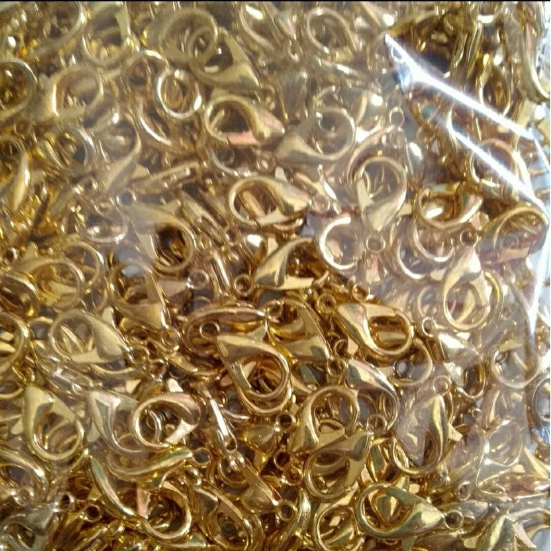 kokot udang -+18mm warna silver/gold/-+100pcs