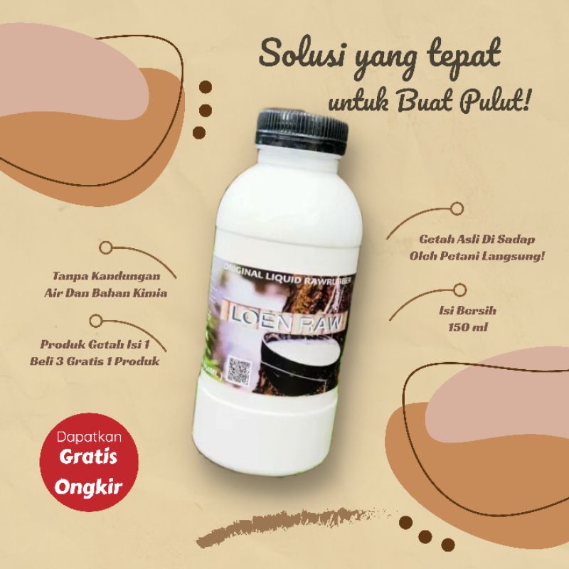 Getah Karet Mentah Cair 150Ml
