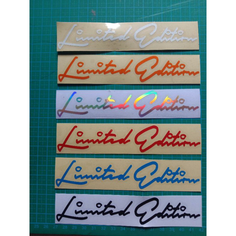 

sticker cutting limited edition