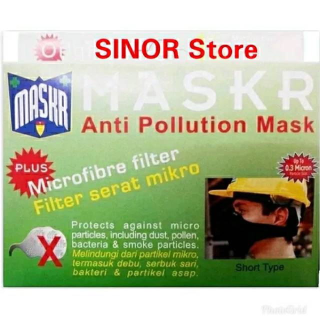 Masker Bikers Motor MASKR Micro Fiber Masker Karbon Anti Debu Polusi Asap Short Best Quality