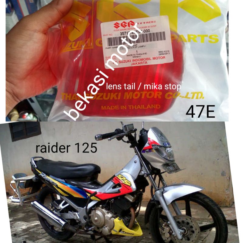 35712-47E kaca lampu belakang lens tail mika stop suzuki raider 125 Fu 125 original
