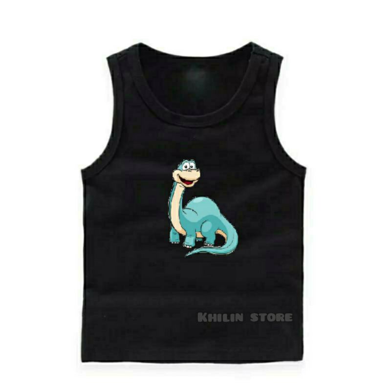 Singlet anak Dino cewek/cowok usia 2-10th singlet anak anak dino premium singlet anak dino original katun