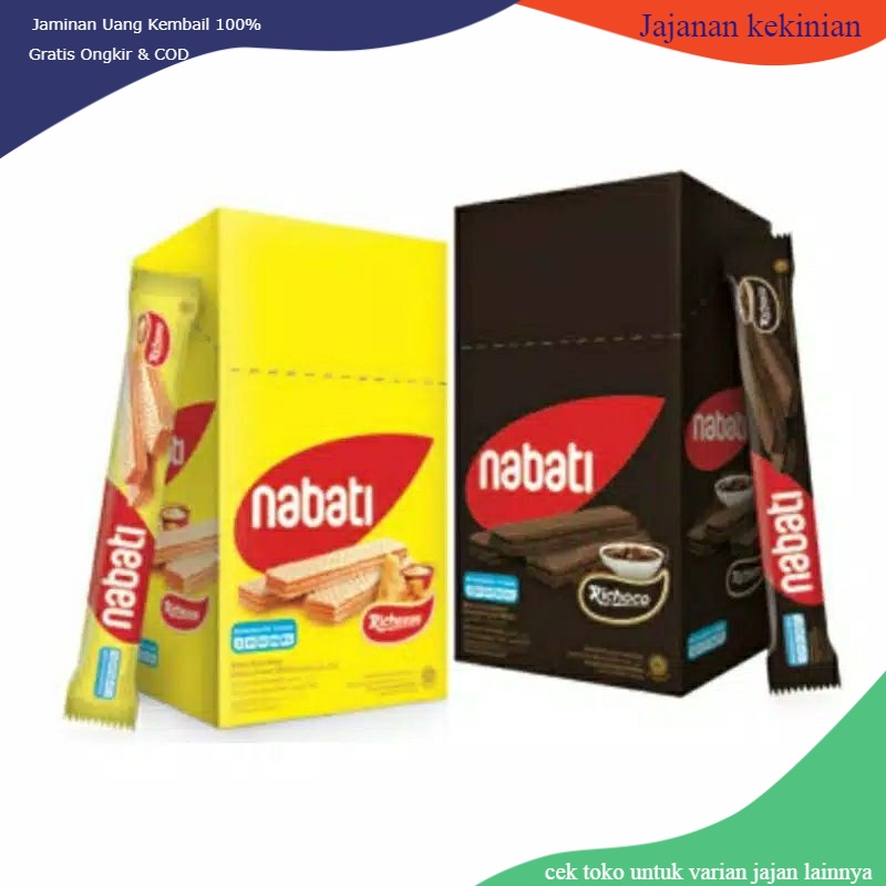 

nabati wafer isi 20pcs-jajan anak-wafer coklat-jajan jadul-snack ringan-makanan ringan