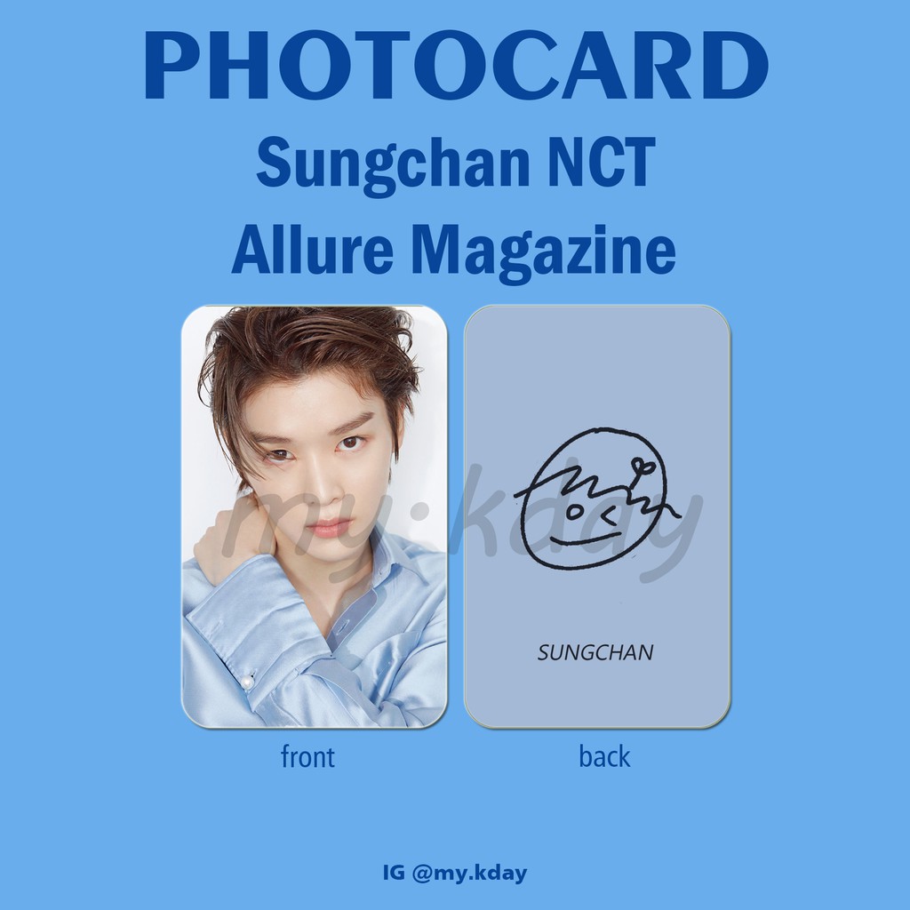 PC-0445, Unofficial Photocard Sungchan NCT Allure Magazine 2 sisi