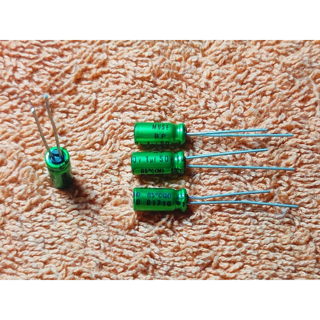 Original 1UF 50V 1UF 50V1UF 1UF50V NICHICON Muse BP 5X11Mm Bipolar HiFi Audio Capasitor Mantaaabbbbb