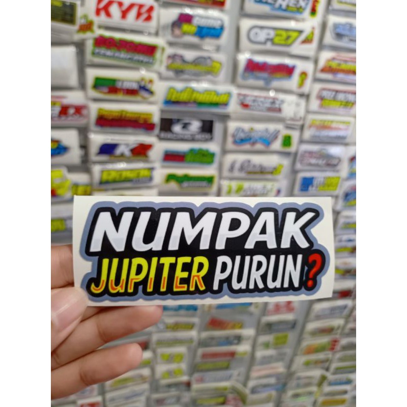 sticker printing NUMPAK JUPITER PURUN?