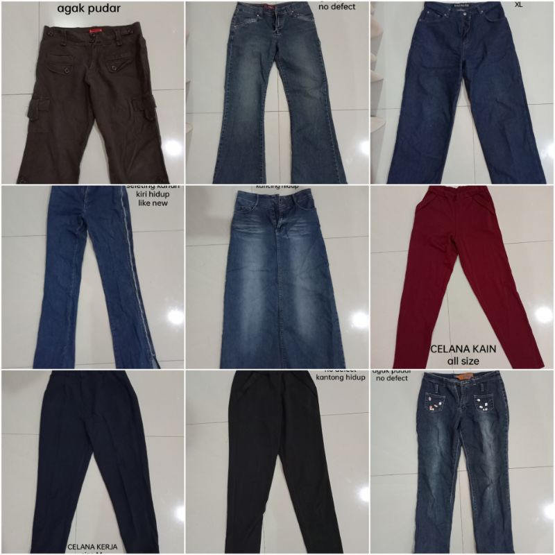 celana jeans wanita preloved celana kain preloved rok jeans wanita preloved jeans second