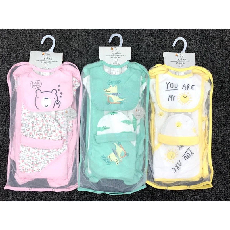 BABY K2 - Blanket hoodie + bodyset total 6 pcs motif gator