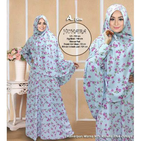 HUMAIRA BIRU L/Gamis Maxi/Baju Muslim/Syari