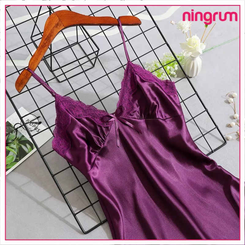 Ningrum Pakaian Dalam Wanita Lingerie Sexy Lace mesh babydoll baju tidur seksi mini - 4025