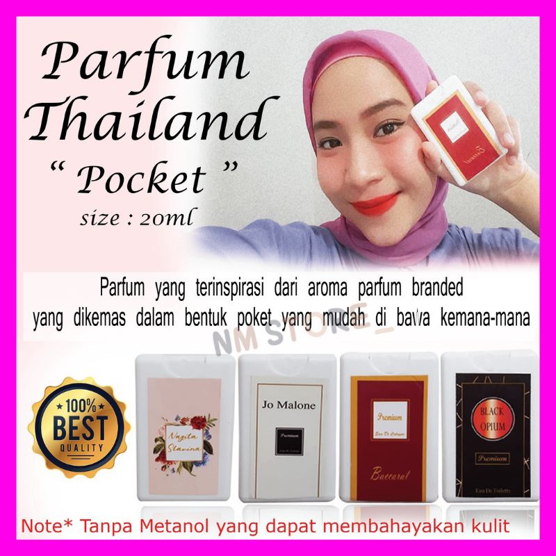 Parfum thailand pocket Spray 20ml Parfum thailand 35ml