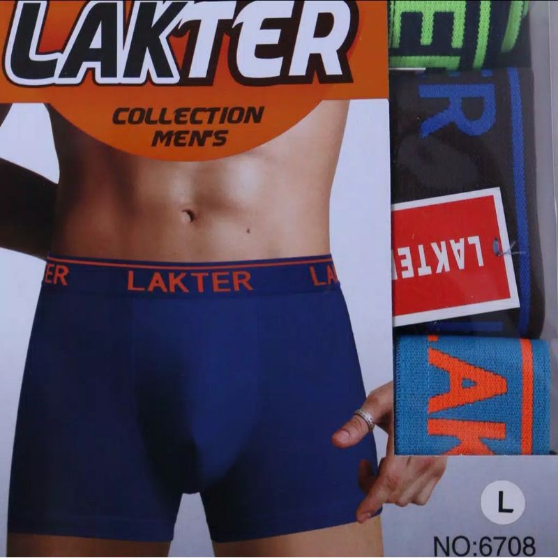 Pop/boxer pria Lakter /Box isi 3pcs