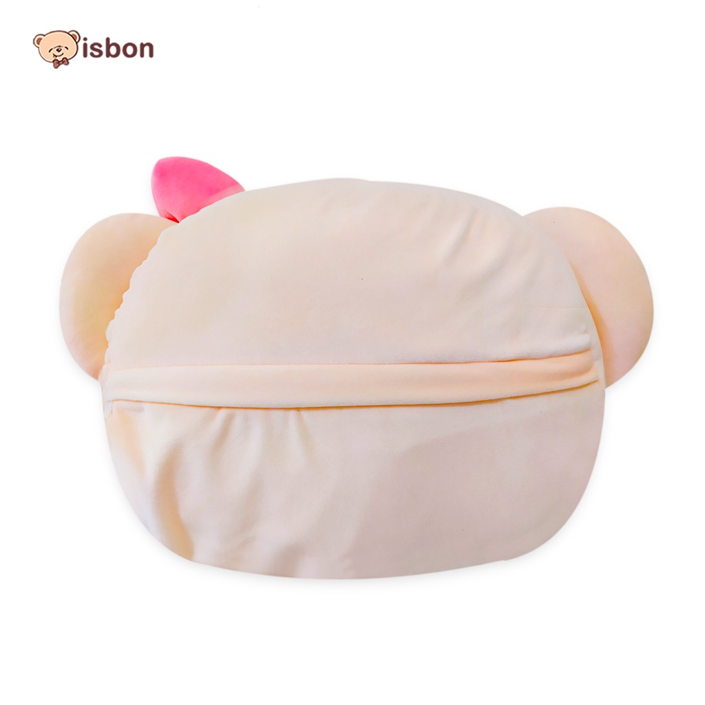 ISTANA BONEKA Bantal Kepala Karakter Beruang Bonita Warna Pink Bahan Premium Wajib Punya Mudah Dibawa