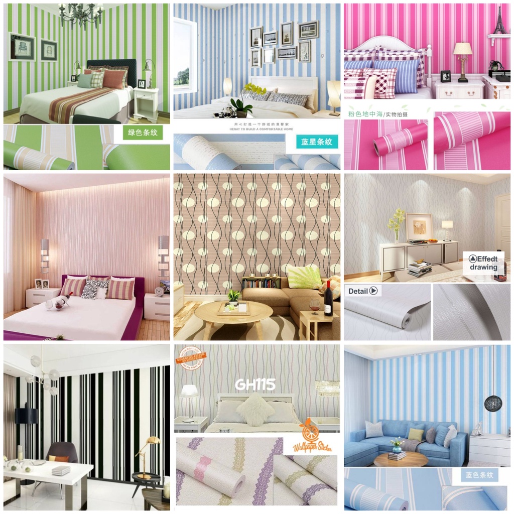 COD WALLPAPER STICKER SALUR HIJAU BEST SELLER !!! / WALLPAPER DINDING / WALLSTICKER 5m