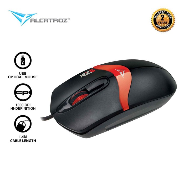 Alcatroz Mouse Wired Asic 6 - Garansi 2 Tahun