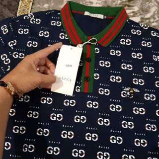  POLO  SHIRT GUCCI  KAOS  BRANDED BAJU PRIA IMPORT PREMIUM 