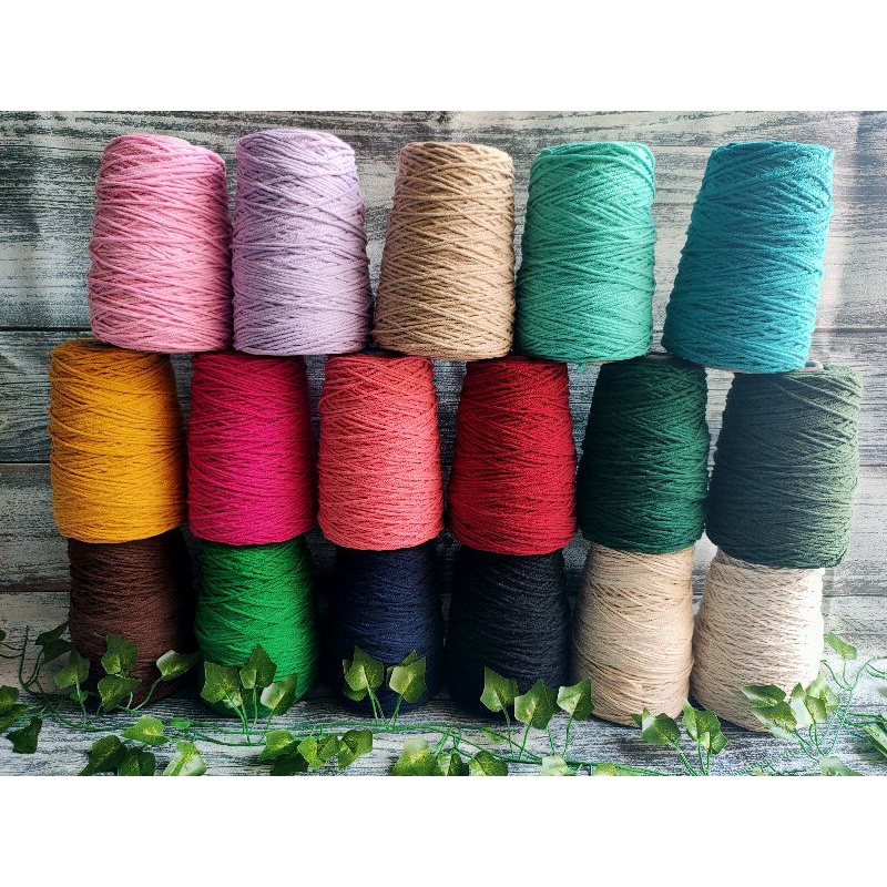 Tali katun//tali rajut premium size 1,5mm(500gram)