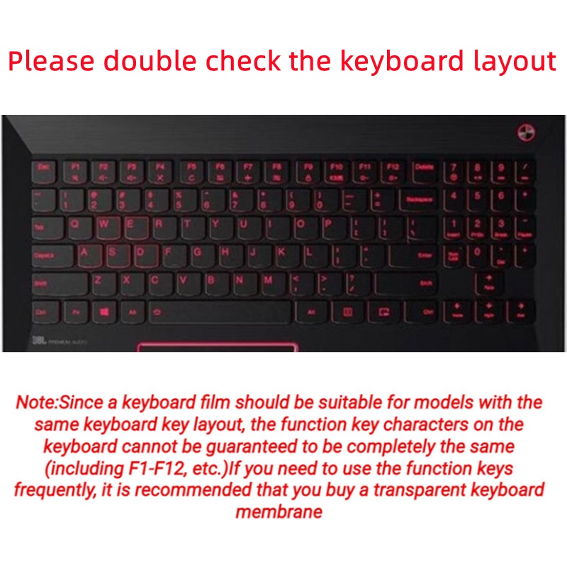 Cover Pelindung Keyboard Laptop Lenovo Y7000 2019 I7-9750H 15.6 &quot;Anti Air / Debu