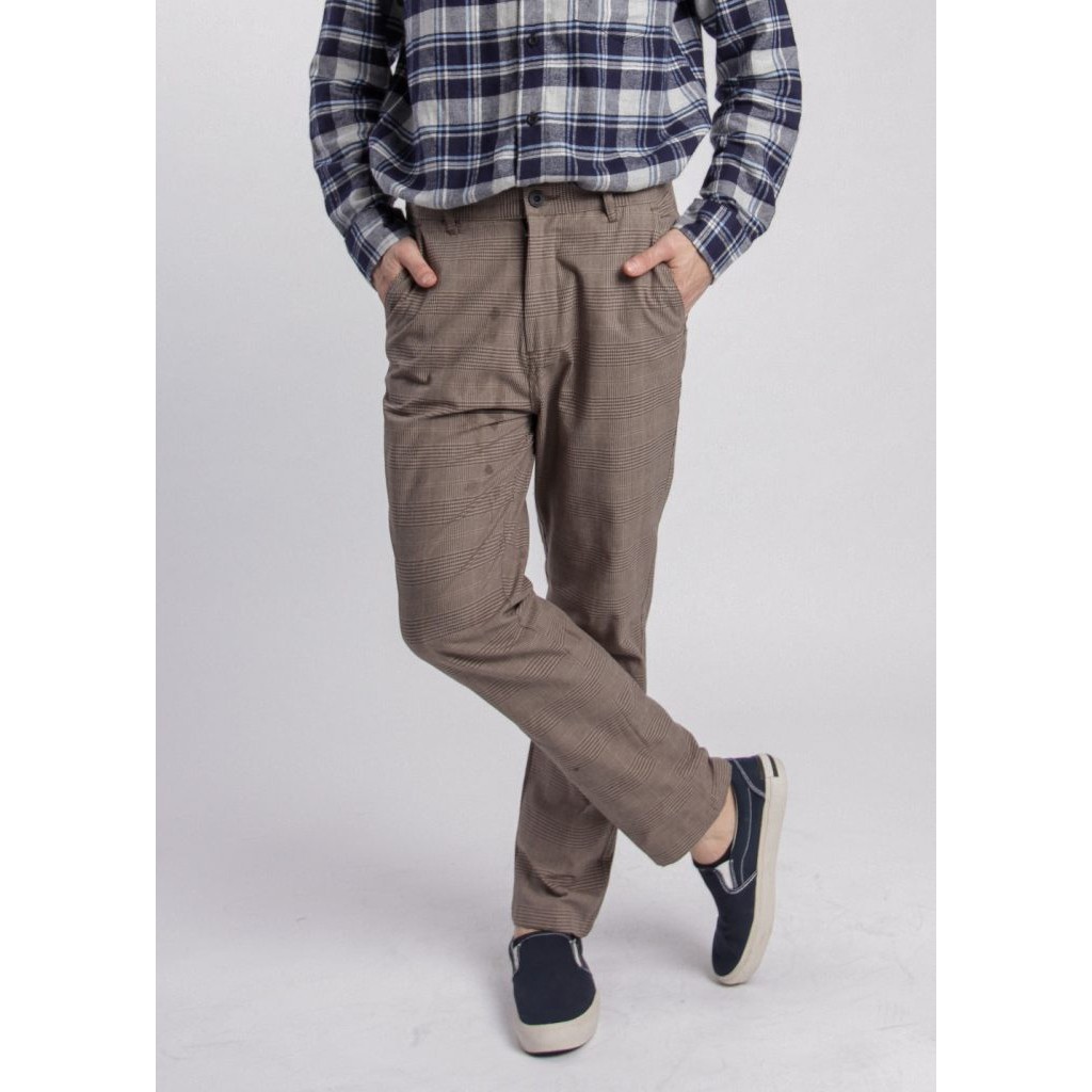 

Erigo Checked Pants Bocci Cream