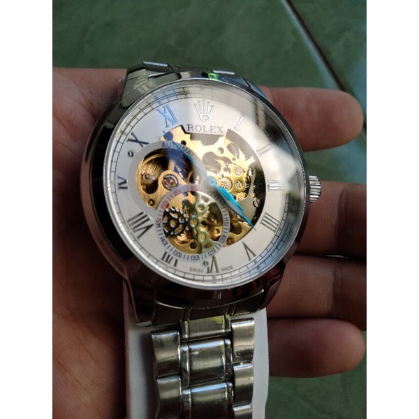 D42 Rolex otomatis Jam Tangan pria/cowok Rolex Automatic big size luxury anti gores Otomatis mewah k