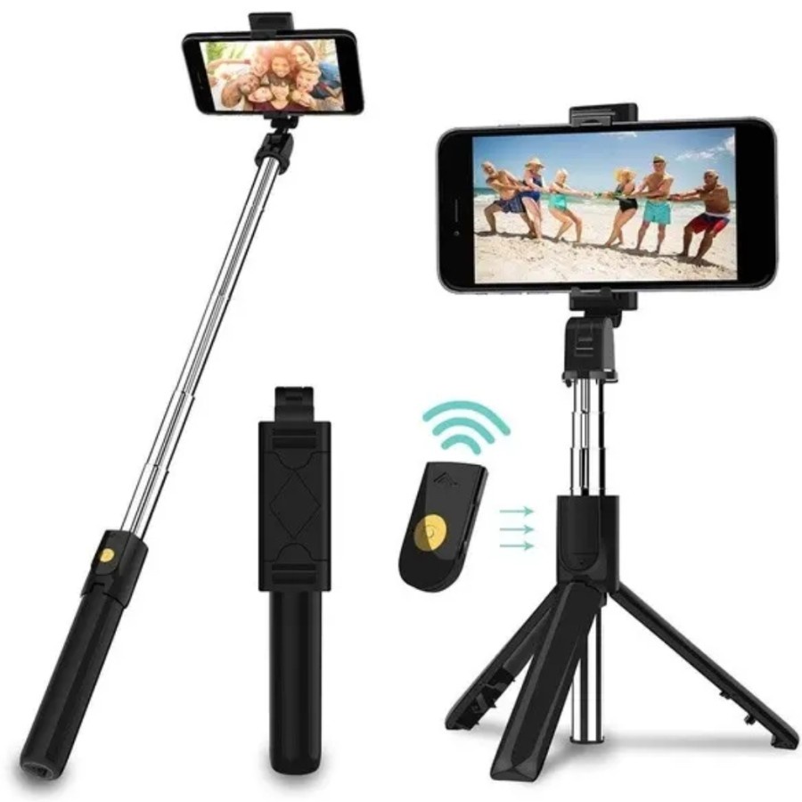 Tongsis Bluetooth 3 in 1 Tripod Selfie Stick Remote S03