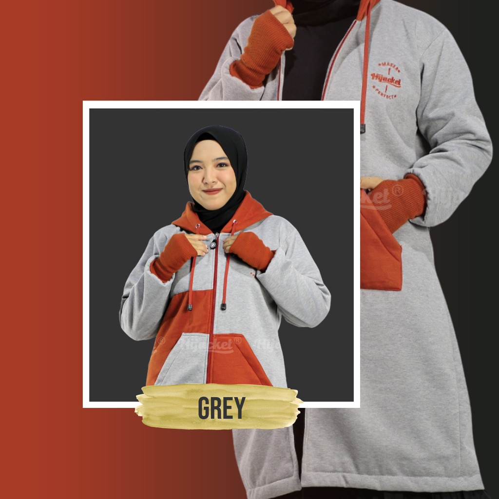 🆕 Hijacket® Adelia Jaket Hoodie Wanita 100% Original + Gratis Totebag-3