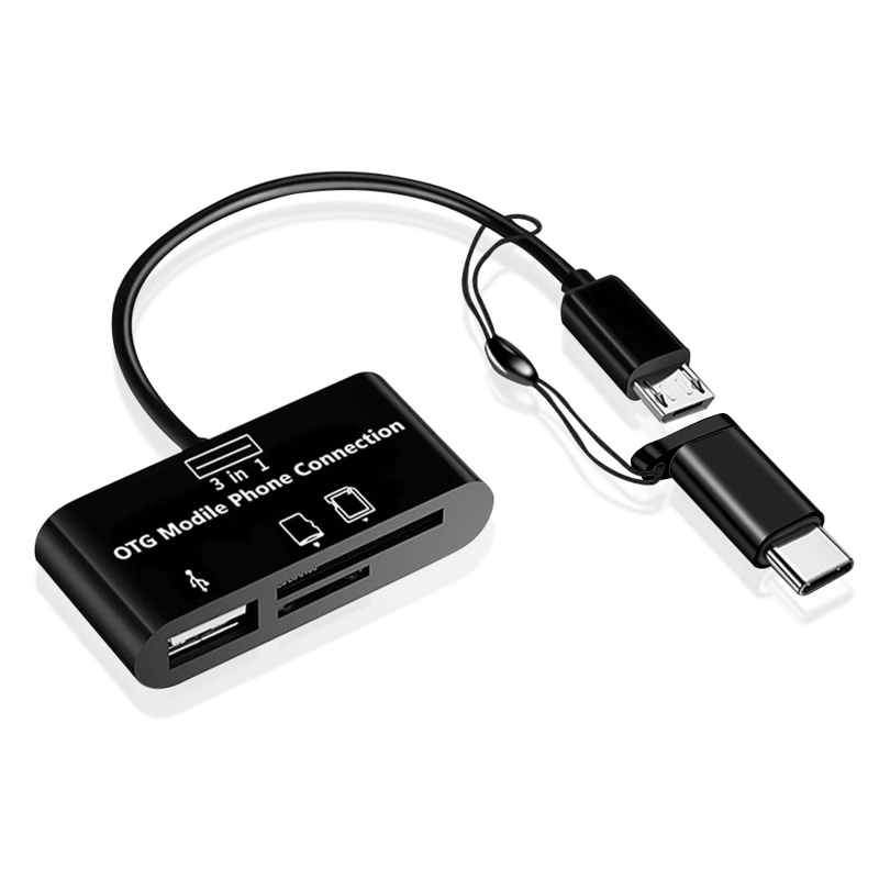 Btsg Super Speed Type C Memory Card Reader Compact Flash Card Adapter Untuk Micro USB SD TF Card U Disk Converter Untuk Comp