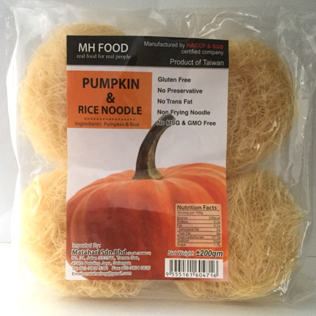 

MH Food Pumpkin & Rice Noodle 200gr