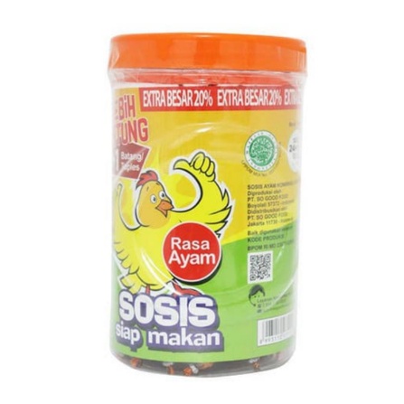 SOSIS SO NICE SIAP MAKAN RASA AYAM DAN SAPI 25 Pcs x 21 gr