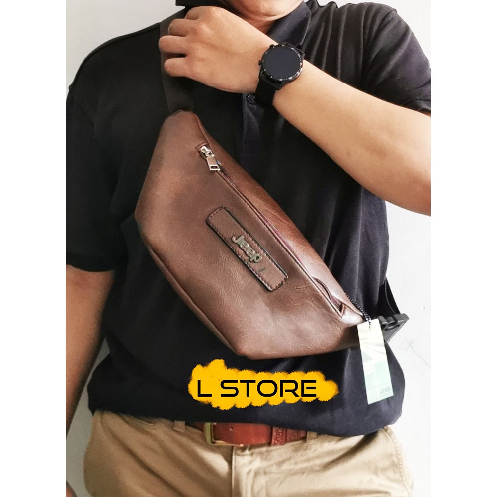 Waistbag Hnm Basic Virotex Tebal Lentur Real pict Tas import Ta wanita Fashion Pria