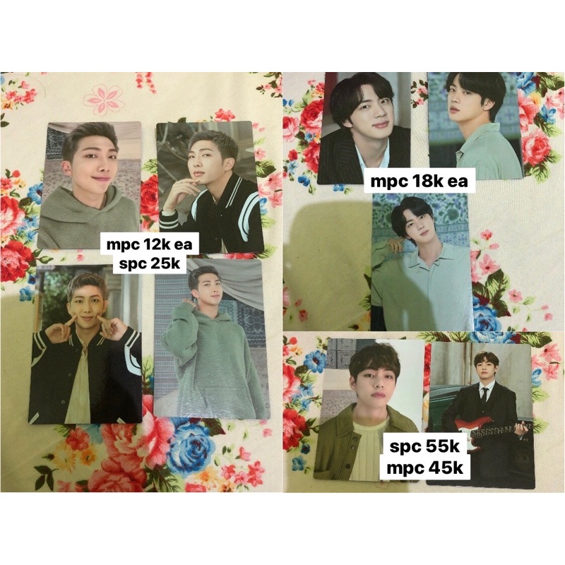 MPC SPC SPECIAL MINI PHOTOCARD PTD ON STAGE SEOUL PERMISSION TO DANCE BTS MEMBER NAMJOON RM SEOKJIN 