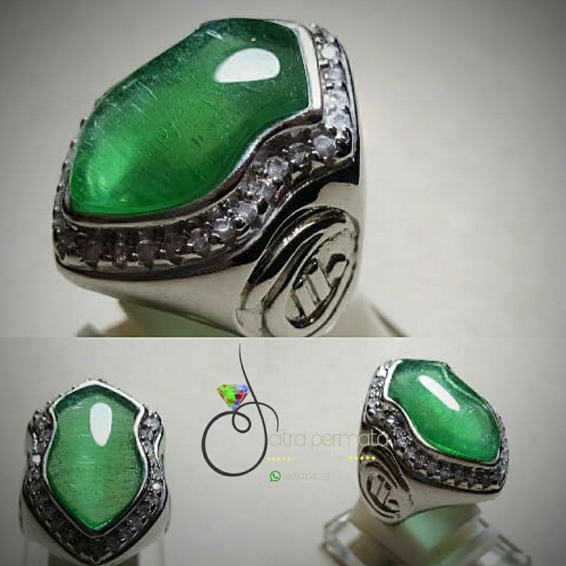 Cincin Batu Permata Zamrud Cincin Terompah Nabi