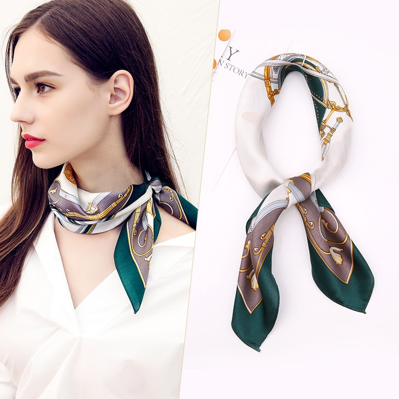 ☛TK☚ R371 Syal / Scraf / Twilly Untuk TAS Women New Elegant Motif Import