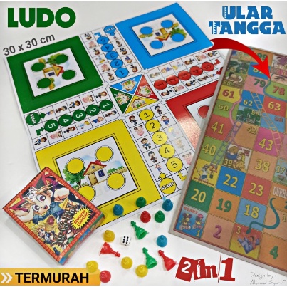 Ular Tangga Jadul Ludo Mainan Anak Serba Seribuan