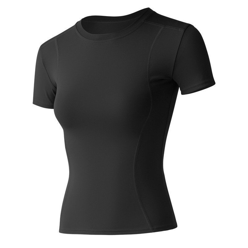 SecondShape - T-Shirt Baju Atasan Olahraga Wanita Tangan Pendek Yoga Senam Gym Fitness Training-8